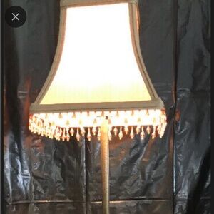 Beaded shade lamp 28” tall